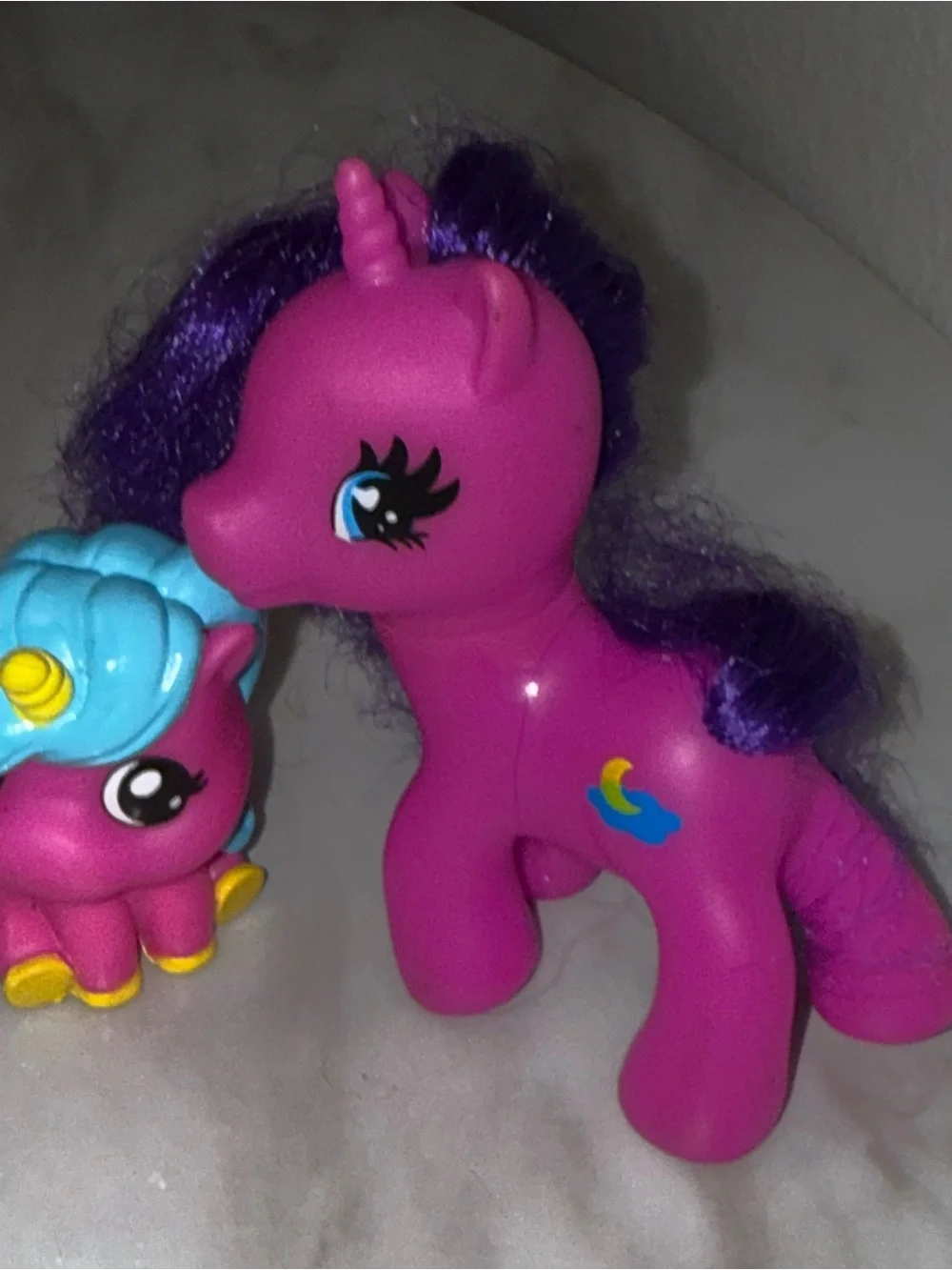 My little pony purple moonlight horse & squishy horse